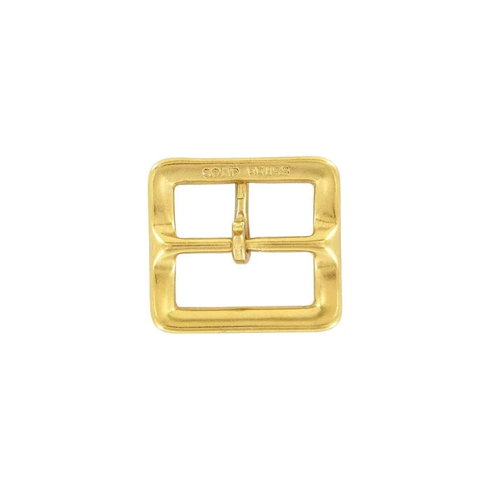 1 1/2" Brass, Sam Browne Center Bar Buckle, Solid Brass