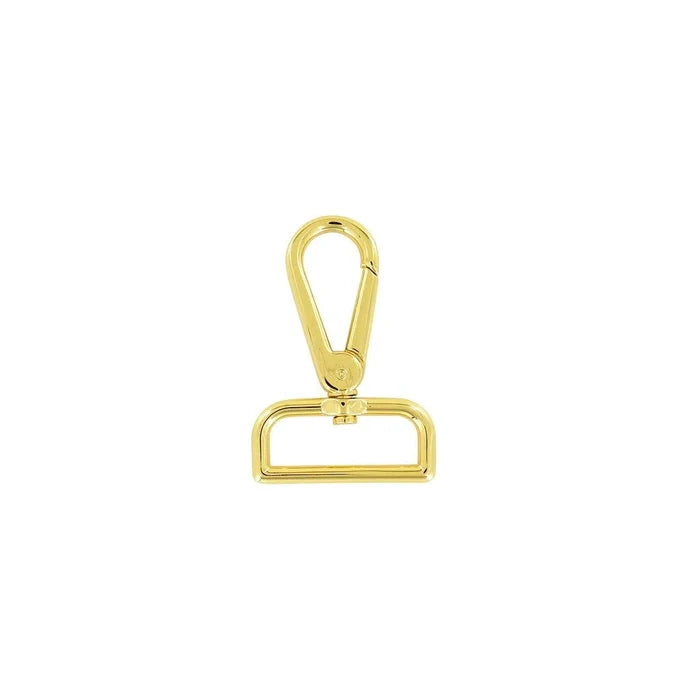 1 1/2" Shiny Gold, Lever Swivel Snap Hook, Zinc Alloy-PK4