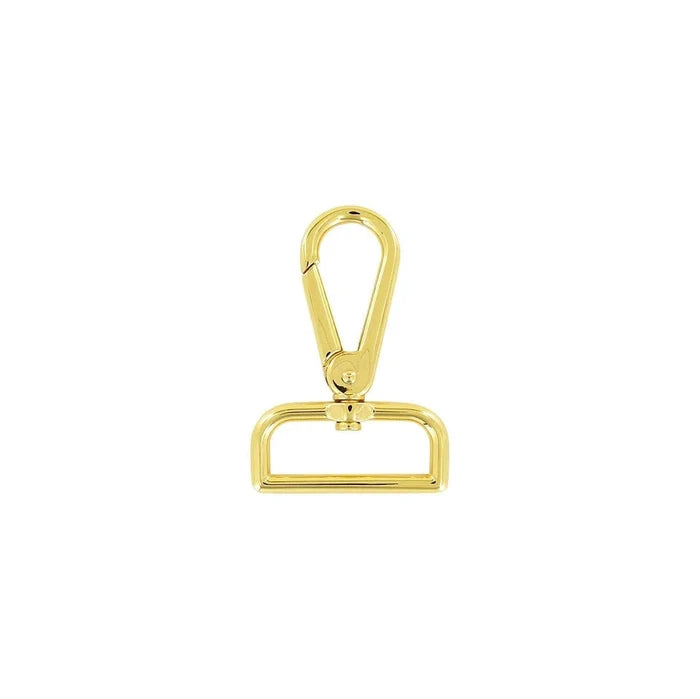 1 1/2" Shiny Gold, Lever Swivel Snap Hook, Zinc Alloy-PK4