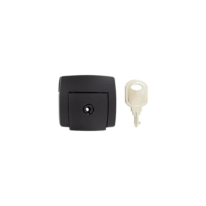 1 13/16" Black, Lock, Zinc Alloy