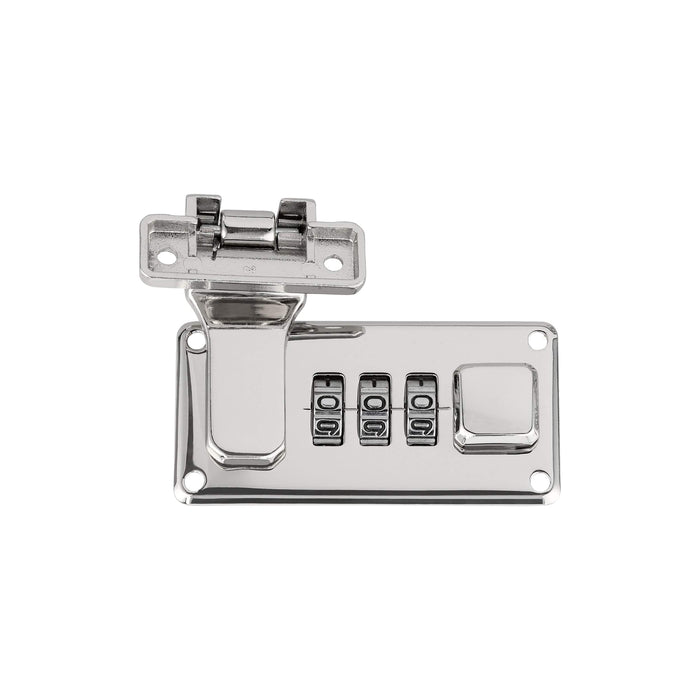 Ohio Travel Bag Locks & Closures 1 1/4" Shiny Nickel, Combination Lock, Steel, #L-1416-NIC L-1416-NIC