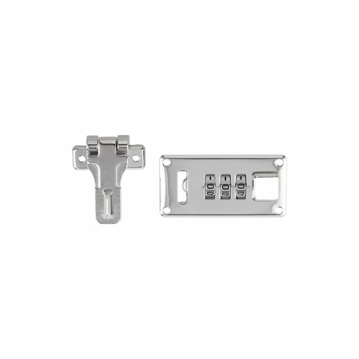 Ohio Travel Bag Locks & Closures 1 1/4" Shiny Nickel, Combination Lock, Steel, #L-1416-NIC L-1416-NIC