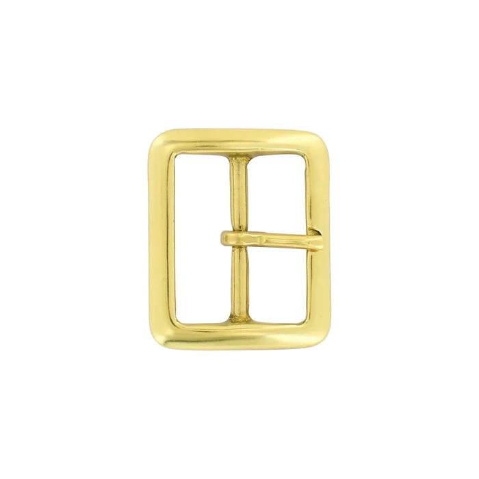 1 3/4" Brass, Sam Browne Center Bar Buckle, Solid Brass