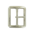 1 3/4" Nickel, Sam Browne Center Bar Buckle, Solid Brass