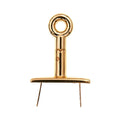 1 3/4" Shiny Gold, Triple Plate Turn Lock, Zinc Alloy