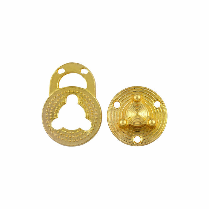 Ohio Travel Bag 1 3/8" Gold, Turn Lock , Zinc Alloy, #P-2410-GOLD P-2410-GOLD