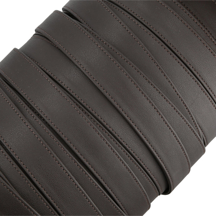 Ohio Travel Bag Strapping 1" Dark Brown, Leather Strapping, Leather, #CALF-1-DKBRO CALF-1-DKBRO