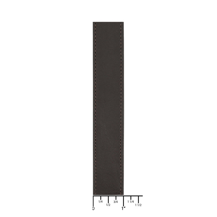 Ohio Travel Bag Strapping 1" Dark Brown, Leather Strapping, Leather, #CALF-1-DKBRO CALF-1-DKBRO