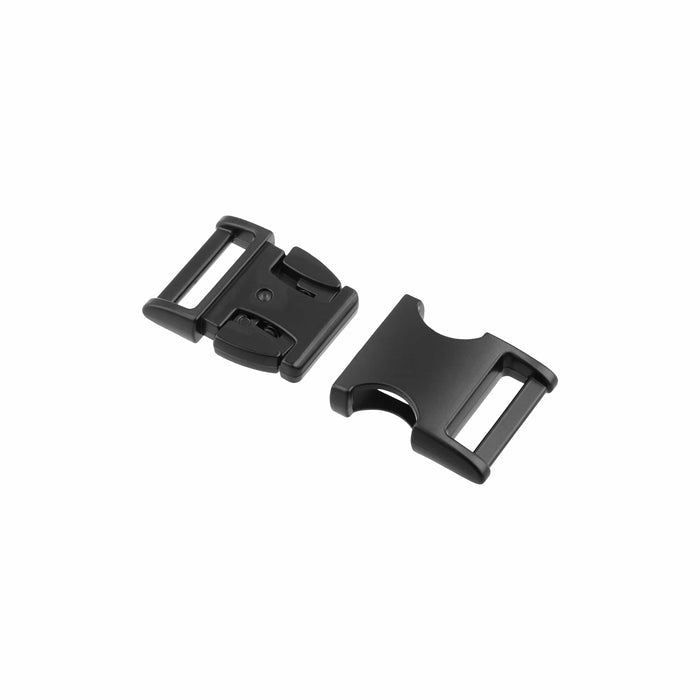 Ohio Travel Bag 1" Matte Black, Side Squeeze Buckle, Zinc Alloy, #C-250-1-BLK C-250-1-BLK