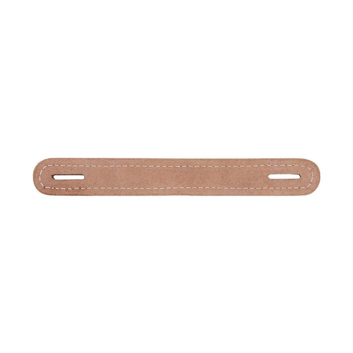 1" Natural Russet, Slotted Round End Trunk Handle, Leather