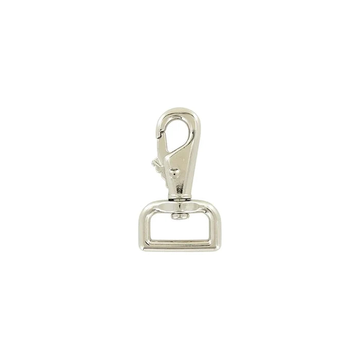 1" Nickel, Lever Swivel Snap Hook, Zinc Alloy-PK4