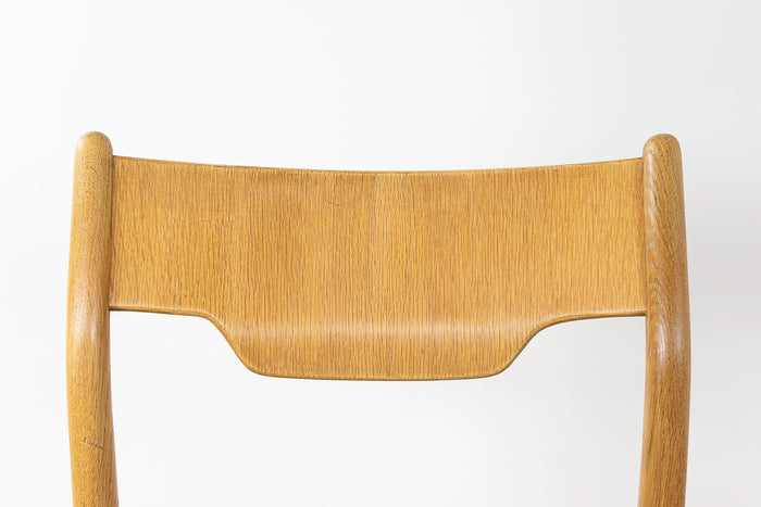 1 Oak & Leather Danish Dining Chair - (320-122.3)