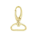 1" Shiny Gold, Lever Swivel Snap Hook, Zinc Alloy-4PK