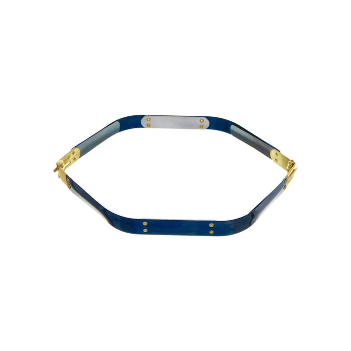 10" Facile Hexagonal Frame With Brass Hinges, Steel
