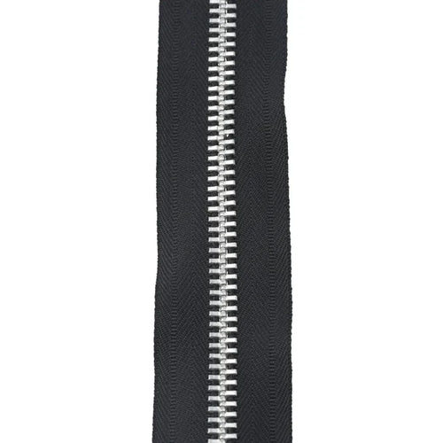 #10 Metal, Black, 20" YKK Separating Jacket Zipper with Aluminum Teeth