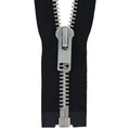 #10 Metal, Black, 24" YKK Separating Jacket Zipper with Aluminum Teeth