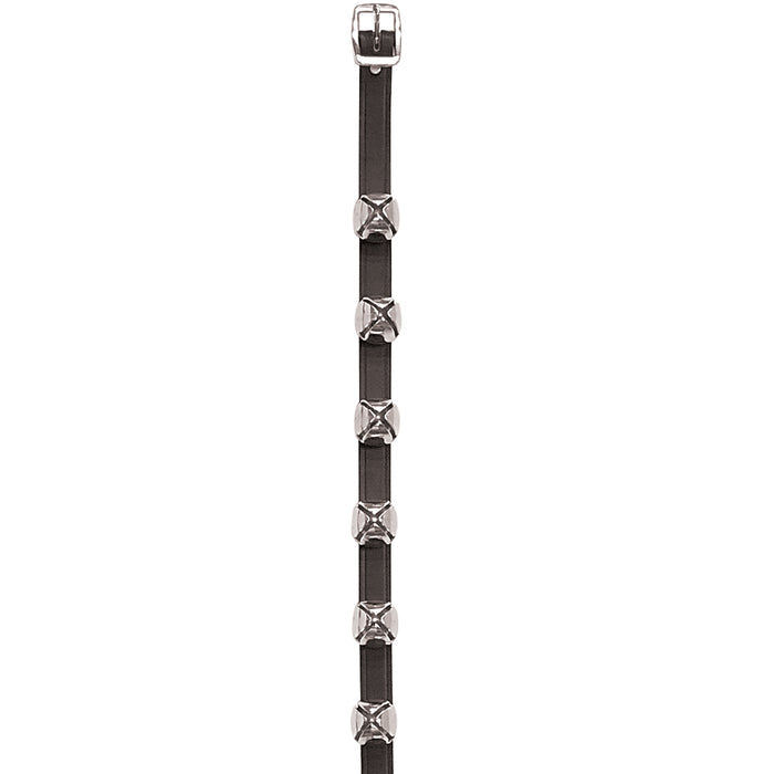 115 Arctic Sleigh Bell Strap, Nickel Plated Bells, 1" W x 73" L