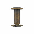 Ohio Travel Bag 1/2" Antique Brass, Chicago Screw, Solid Brass, #L-156-1-2-ANTB L-156-1-2-ANTB