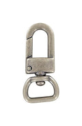 Ohio Travel Bag Swivel Snaps 1/2" Antique Silver, Lever Swivel Snap Hook, Zinc Alloy, #P-2765-ANTS P-2765-ANTS