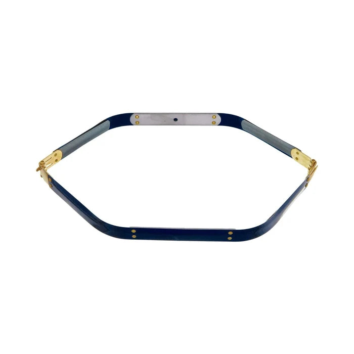 12" Facile Hexagonal Frame With Brass Hinges, Steel