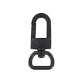 1/2" Matte Black, Lever Swivel Snap Hook, Zinc Alloy, Zinc Alloy-5pk
