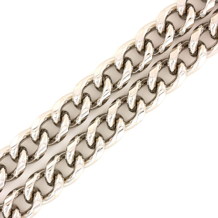 Ohio Travel Bag Strapping 1/2" Nickel, Curb Chain, Steel, #P-3235-NP P-3235-NP