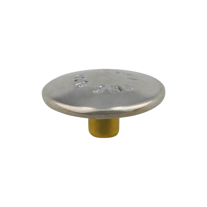 Ohio Travel Bag 1/2" Nickel, Pull-The-DOT Snap Set (Pack of 10 Sets Complete), Solid Brass, #WF-050-SBN WF-050-SBN
