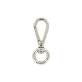 1/2" Shiny Nickel, Swivel Snap Hook, Zinc Alloy-5pk