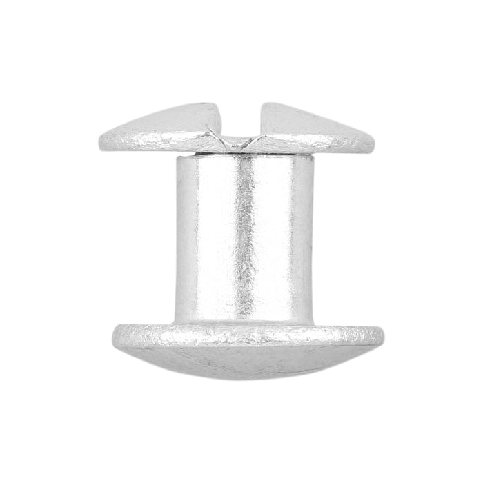 Ohio Travel Bag Fasteners 1/4" Nickel, Chicago Screw, Solid Brass, #L-156-1-4SBN L-156-1-4SBN