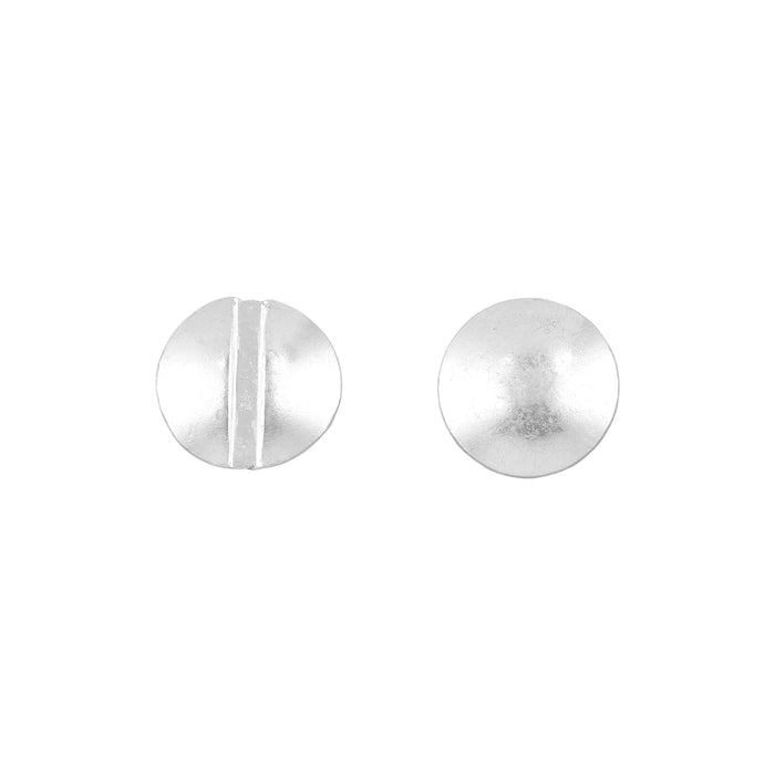 Ohio Travel Bag Fasteners 1/4" Nickel, Chicago Screw, Solid Brass, #L-156-1-4SBN L-156-1-4SBN