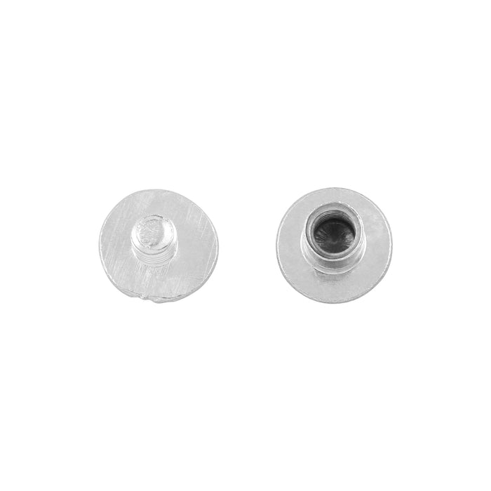 Ohio Travel Bag Fasteners 1/4" Nickel, Chicago Screw, Solid Brass, #L-156-1-4SBN L-156-1-4SBN