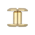 Ohio Travel Bag Fasteners 1/4" Shiny Gold, Flat Top Chicago Screw, Solid Brass, #P-2334-GOLD P-2334-GOLD