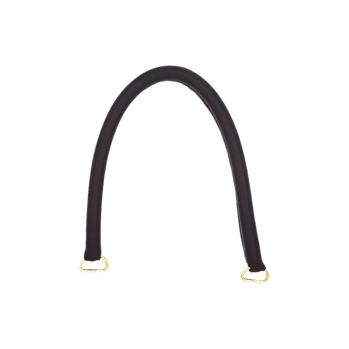 18" Brown, Purse Handle with Brass Hardware, Leather