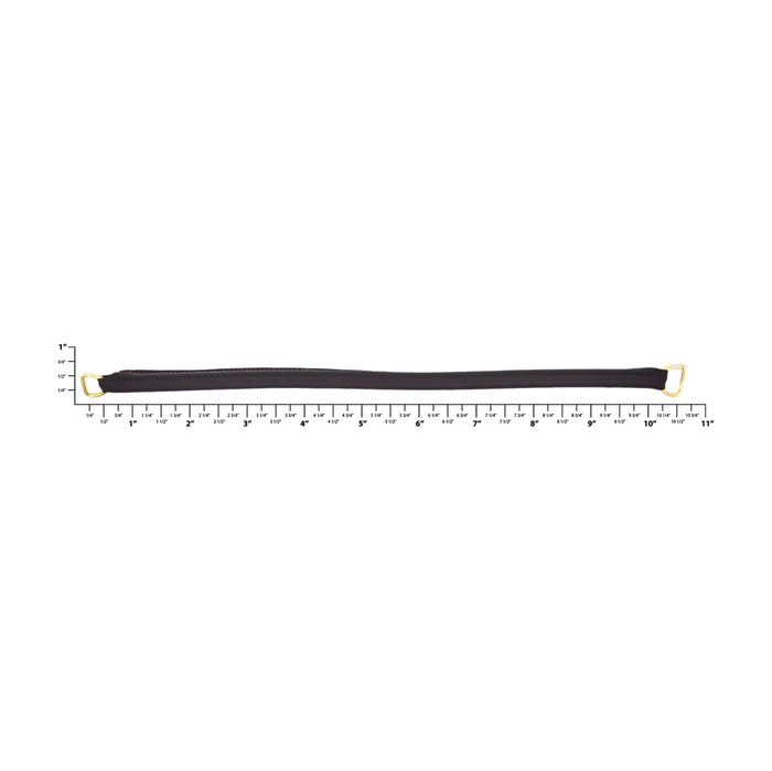 18" Brown, Purse Handle with Brass Hardware, Leather
