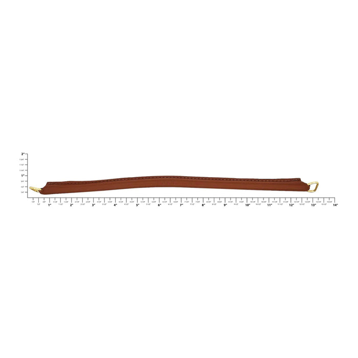 18" Tan, Handle with Brass Hardware, Leather