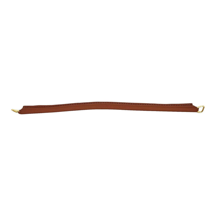 18" Tan, Handle with Brass Hardware, Leather