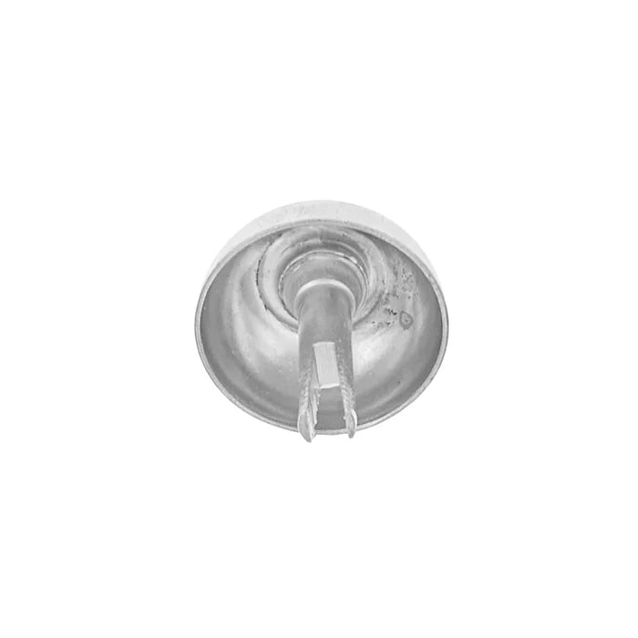 18mm Nickel, Round Handbag Bottom Stud, Steel-PK10