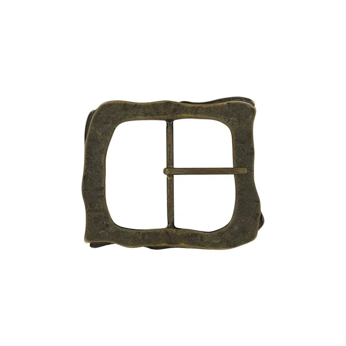 2 1/4" Antique Brass, Artisan Center Bar Buckle, Zinc Alloy