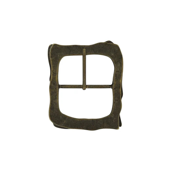 2 1/4" Antique Brass, Artisan Center Bar Buckle, Zinc Alloy