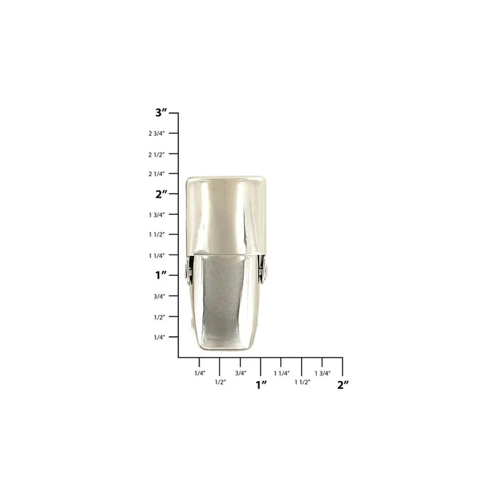 2 1/4" Shiny Nickel, Catch, Steel