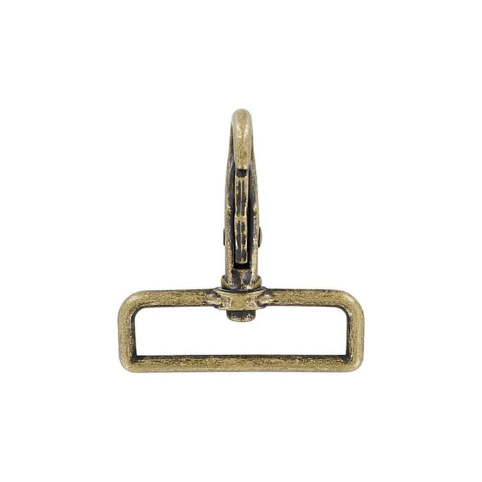 2" Antique Brass, Lever Swivel Snap Hook, Zinc Alloy-PK4