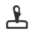 2" Matte Black, Lever Swivel Snap Hook, Zinc Alloy-PK4