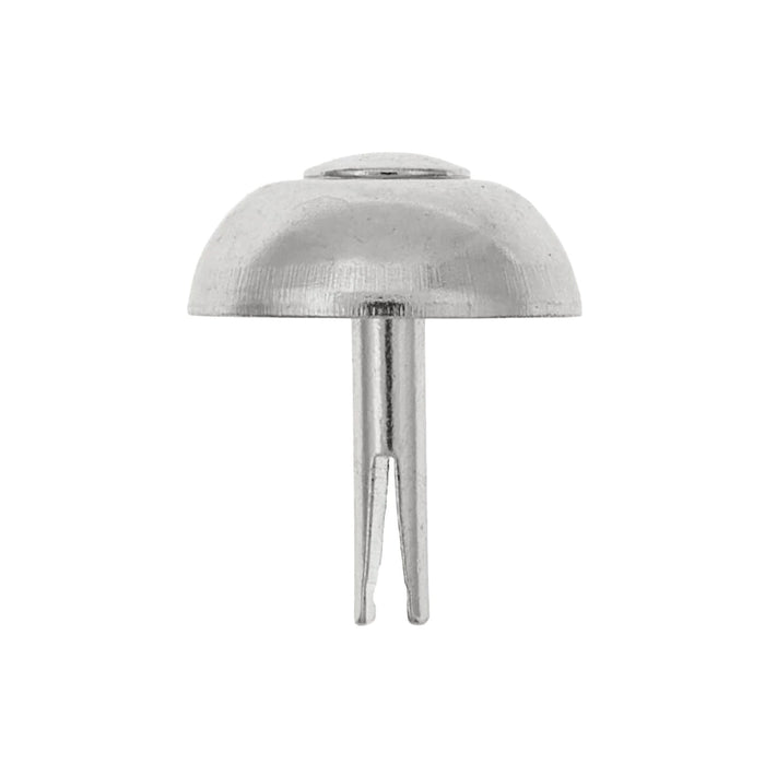 20mm Nickel, Round Handbag Bottom Stud, Steel-PK10