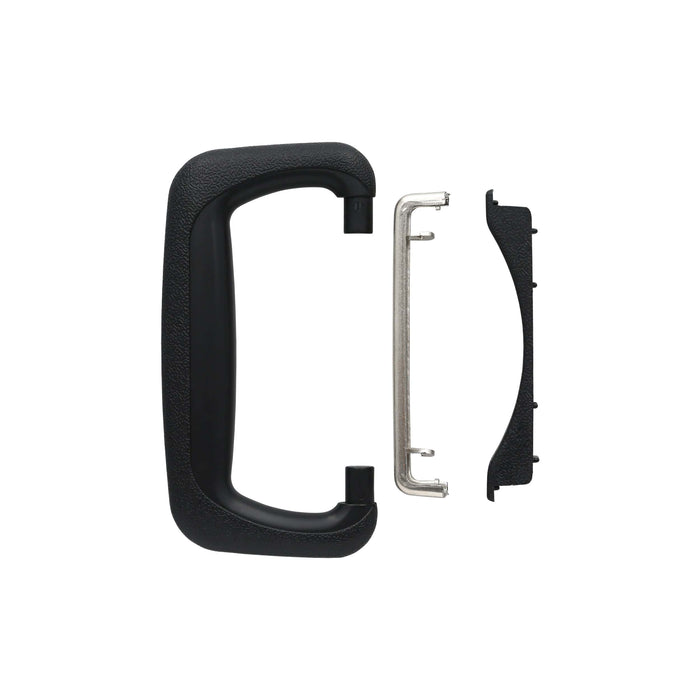 Ohio Travel Bag Handles 3 3/4" Black, Post Style Handle with Mounting Plate, Plastic, #L-1166 L-1166