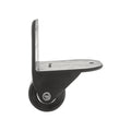 3" Black, Ball Bearing Wheel Assembly, Plastic