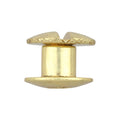 Ohio Travel Bag Fasteners 3/16" Brass, Open Hole Chicago Screw, Solid Brass, #L-156-3-16SB L-156-3-16SB