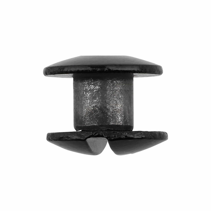 Ohio Travel Bag 3/16" Glossy Black, Open Hole Chicago Screw, Solid Brass, #L-156-3-16BLK L-156-3-16BLK