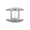 Ohio Travel Bag Fasteners 3/16" Nickel, Open Hole Chicago Screw, Solid Brass, #L-156-3-16SBN L-156-3-16SBN