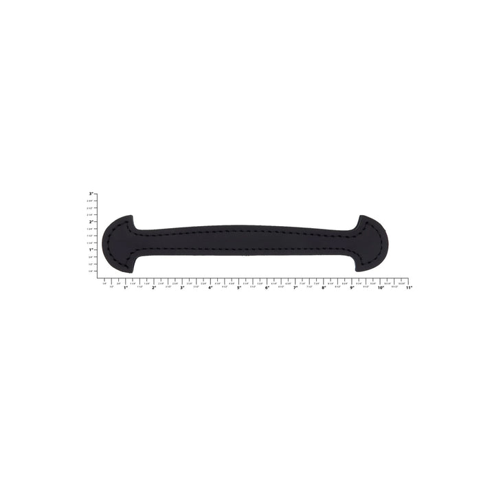 3/4" Black, Shovel Head Steamer Trunk Handle, Leather