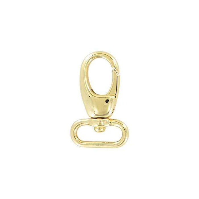3/4" Shiny Gold, Lever Swivel Snap Hook, Zinc Alloy-PK4